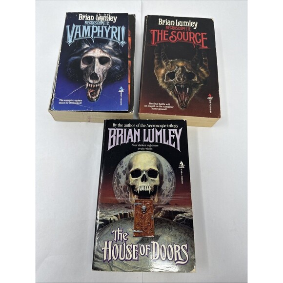 Brian Lumley LOT OF 3 TOR HORROR 1st Editions Source, Vamphyri, House of Doors - Picture 1 of 13